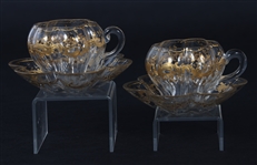 ST. LOUIS CRYSTAL SERVICE PIECES - PITCHERS & GLASSES