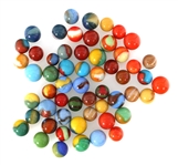 EARLY 20th C. SLAG GLASS MARBLES 