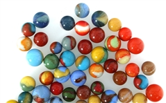 EARLY 20th C. SLAG GLASS MARBLES 