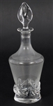 DAUM CRYSTAL SORCY PATTERN DECANTER & SHOT GLASSES