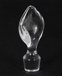 DAUM CRYSTAL SORCY PATTERN DECANTER & SHOT GLASSES
