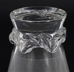 DAUM CRYSTAL SORCY PATTERN DECANTER & SHOT GLASSES