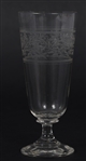 ETCHED CRYSTAL WATER PITCHER & GLASSES