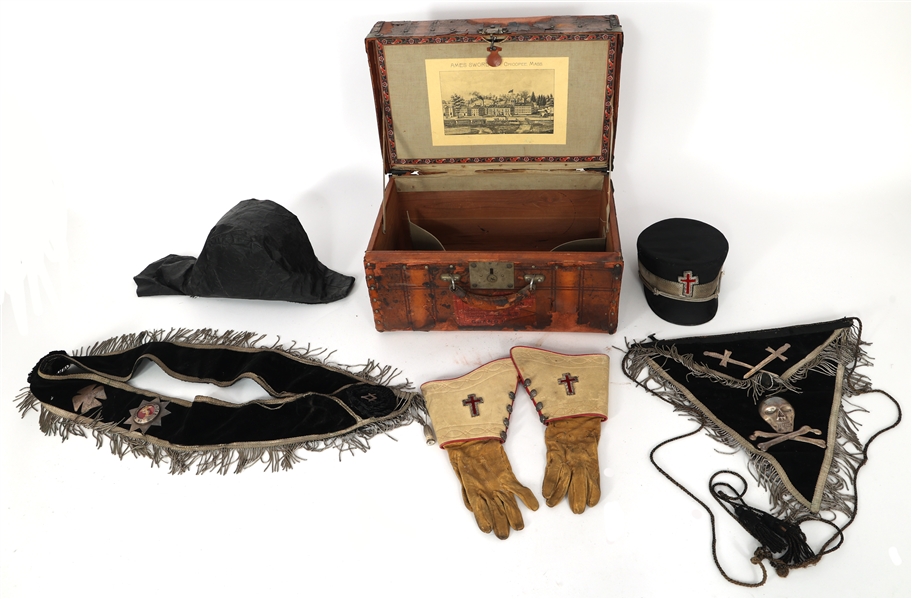 20th C. MASONIC KNIGHTS TEMPLAR NAMED GROUPING