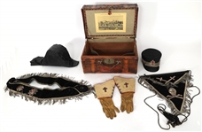 20th C. MASONIC KNIGHTS TEMPLAR NAMED GROUPING
