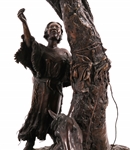 KEN MARTIN JR INDIAN BURIAL BRONZE STATUE 5/125 EDITION
