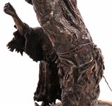 KEN MARTIN JR INDIAN BURIAL BRONZE STATUE 5/125 EDITION
