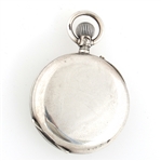 JULES GALLET LADY RACINE .800 SILVER CASE POCKET WATCH