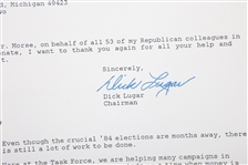 1983 PRESIDENTIAL & CONGRESSIONAL SIGNED DOCUMENTS