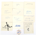 MAJOR LEAGUE BASEBALL HOF AUTOGRAPH INDEX CARDS