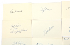 MAJOR LEAGUE BASEBALL HOF AUTOGRAPH INDEX CARDS