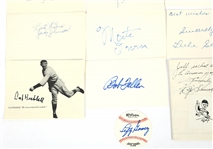MAJOR LEAGUE BASEBALL HOF AUTOGRAPH INDEX CARDS