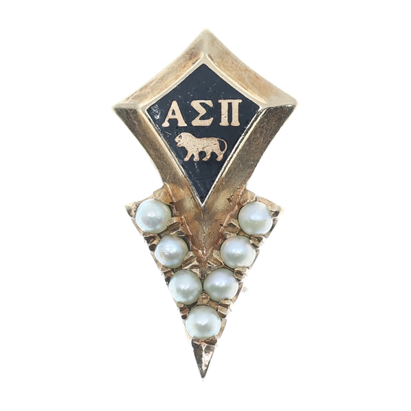 10K YELLOW GOLD ALPHA EPSILON PI AEPi FRATERNITY PIN