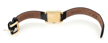 LADIES BULOVA ACCUTRON 14K YELLOW GOLD CASE WRIST WATCH