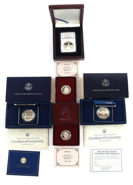 UNITED STATES SILVER PROOF COMMEMORATIVE COINS