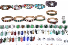 COSTUME JEWELRY - WATCHES, PENDANTS, RINGS, & EARRINGS