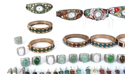 COSTUME JEWELRY - WATCHES, PENDANTS, RINGS, & EARRINGS