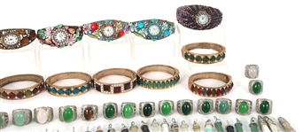 COSTUME JEWELRY - WATCHES, PENDANTS, RINGS, & EARRINGS