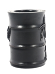CHINESE CARVED WOOD INK POT & INK PAD