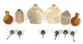 ASIAN SNUFF BOTTLES, BUD VASES, & MORE
