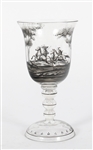 JOSEF LENHARDT SCHWARZLOT GLASS GOBLET & DECANTERS