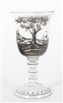 JOSEF LENHARDT SCHWARZLOT GLASS GOBLET & DECANTERS