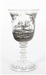 JOSEF LENHARDT SCHWARZLOT GLASS GOBLET & DECANTERS