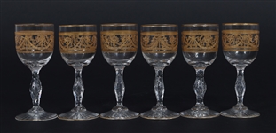 ST. LOUIS CRYSTAL LAFAYETTE PATTERN DRINK GLASSES