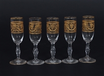 ST. LOUIS CRYSTAL LAFAYETTE PATTERN DRINK GLASSES