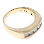 MEN'S 14K YELLOW GOLD DIAMOND BAND