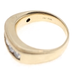 MEN'S 14K YELLOW GOLD DIAMOND BAND