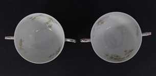 HAVILAND PORCELAIN SCHLEIGER 67I CUPS, BOWLS & PLATES