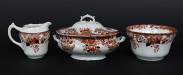 SHORE, COGGINS, & HOLT PORCELAIN TEACUPS & SERVEWARE