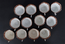 SHORE, COGGINS, & HOLT PORCELAIN TEACUPS & SERVEWARE