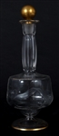 ETCHED GLASS & CRYSTAL DECANTER AND DRINKWARE