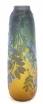 CAMEO GLASS VASES - FRUIT & AVIAN DESIGNS