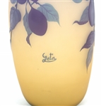 CAMEO GLASS VASES - FRUIT & AVIAN DESIGNS