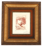 SALVADOR DALI REMBRANDT VAN RJIN SIGNED ETCHING