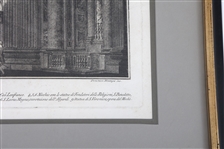 DOMENICO MONTAGU CUPOLA SAN PIETRO ENGRAVING  