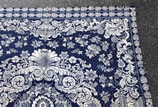 19th C. JACQUARD TAPESTRY COVERLET