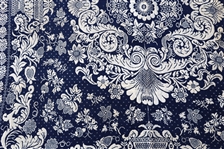 19th C. JACQUARD TAPESTRY COVERLET