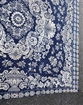 19th C. JACQUARD TAPESTRY COVERLET