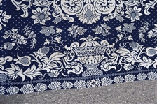 19th C. JACQUARD TAPESTRY COVERLET