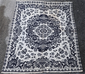 19th C. JACQUARD TAPESTRY COVERLET