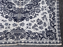 19th C. JACQUARD TAPESTRY COVERLET