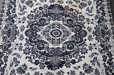 19th C. JACQUARD TAPESTRY COVERLET