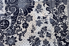 19th C. JACQUARD TAPESTRY COVERLET