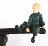 AFTER JOSEPH D'ASTE BRONZE SEE SAW SCULPTURE