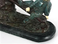 AFTER JOSEPH D'ASTE BRONZE SEE SAW SCULPTURE