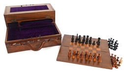 BURLWOOD CHESS & BACKGAMMON GAME BOX